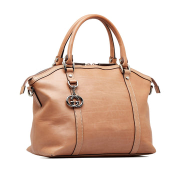 Gucci Convertible GG Charm Dome Satchel (SHG-dxPpi8)