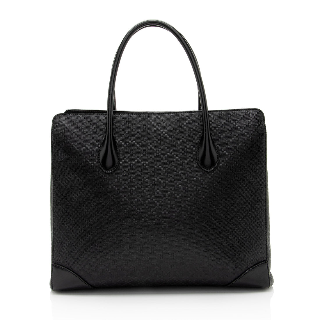 Gucci Diamante Leather Bright Medium Tote (SHF-wVVyJu)
