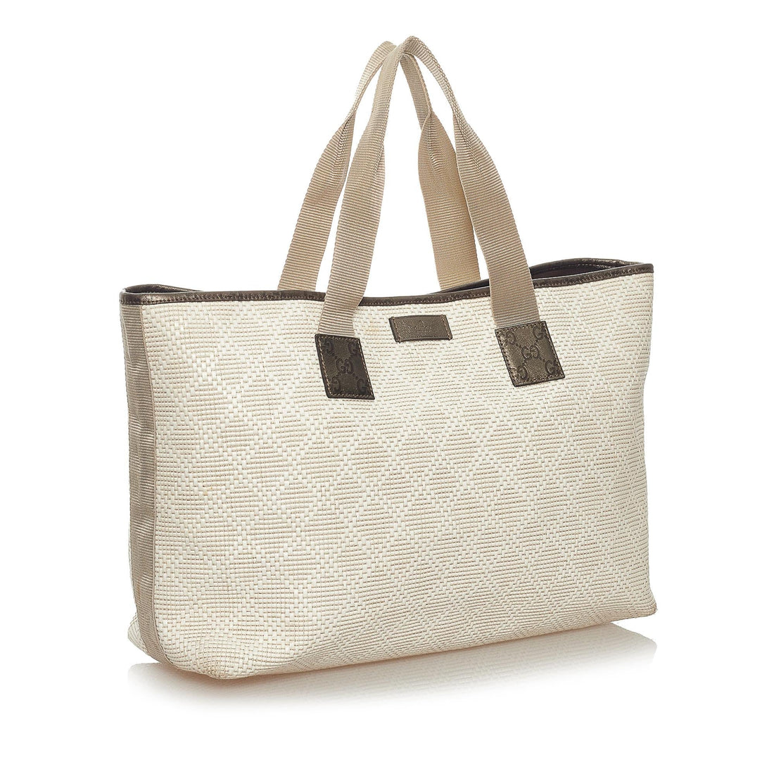 Gucci Diamante Raffia Tote Bag