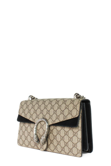 Dionysus GG Supreme Small Shoulder Bag Black