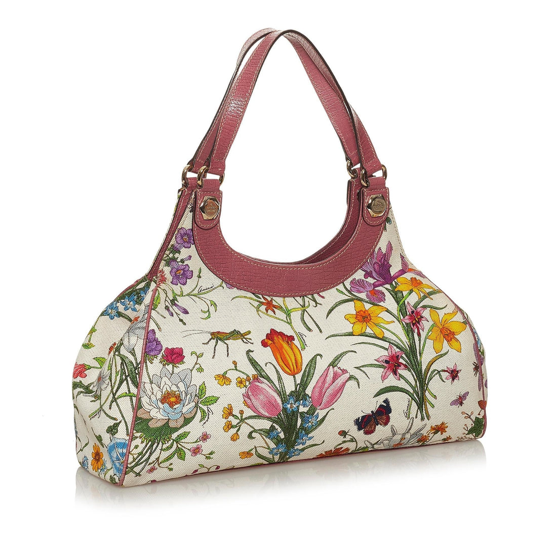 Gucci Flora Canvas Shoulder Bag