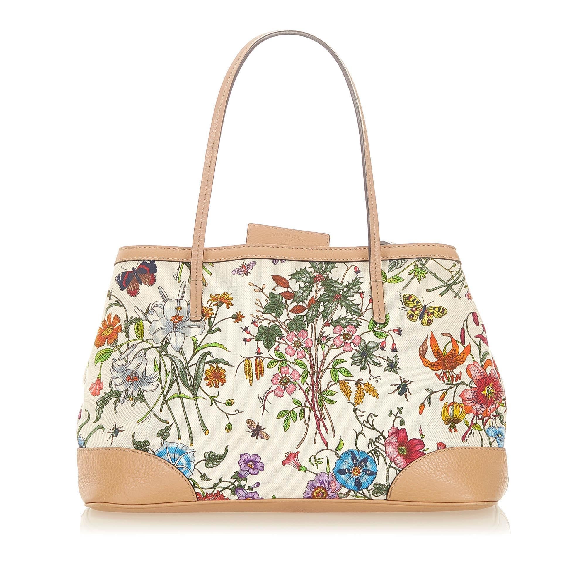 Gucci Flora Canvas Tote Bag (SHG-19977)