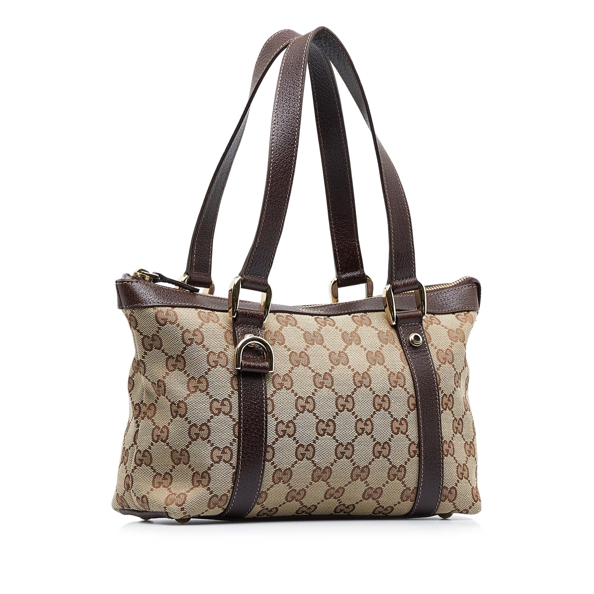 Gucci GG Canvas Abbey D-Ring Handbag (SHG-UGK58w)