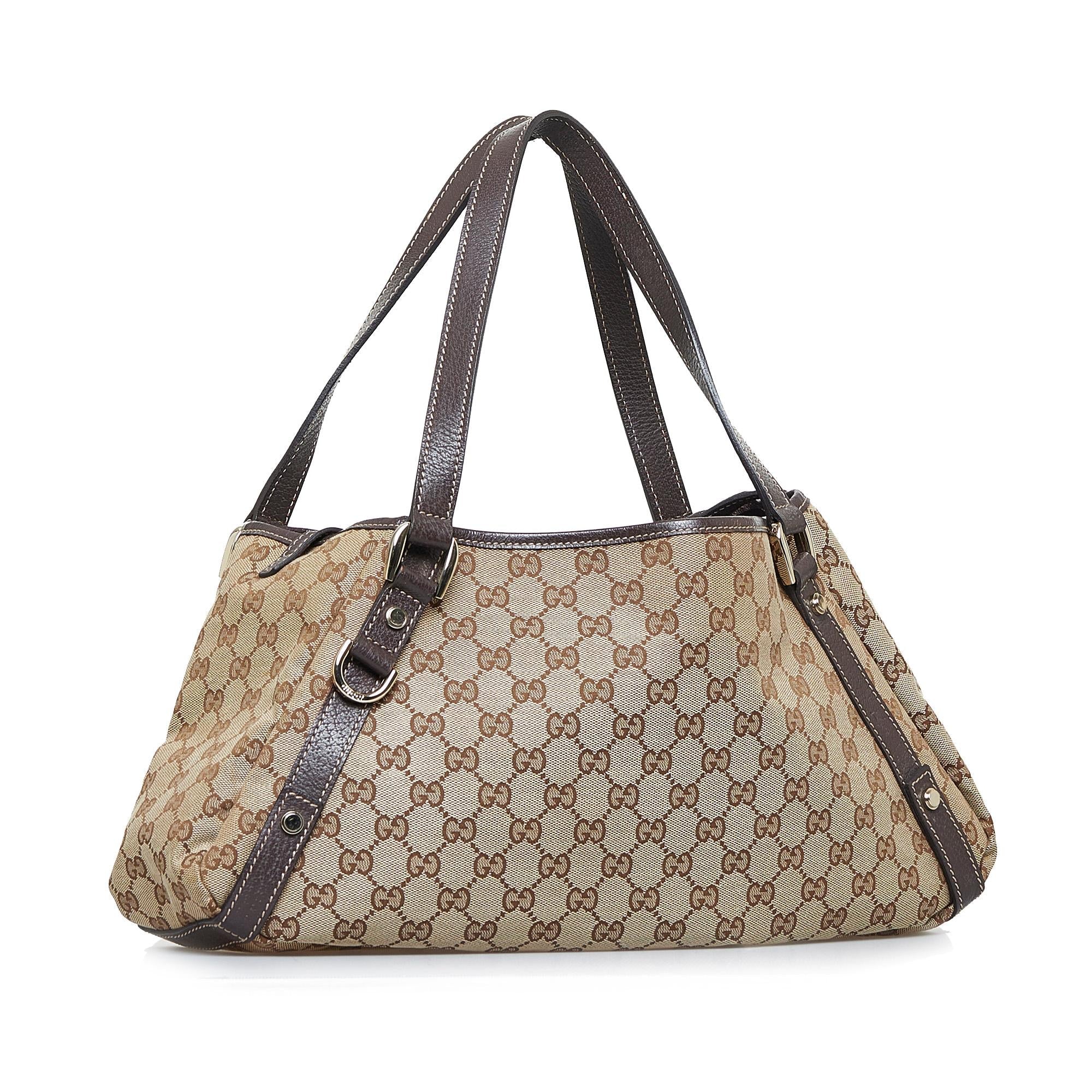 Gucci GG Canvas Abbey D-Ring Shoulder Bag (SHG-ovr3Zf)