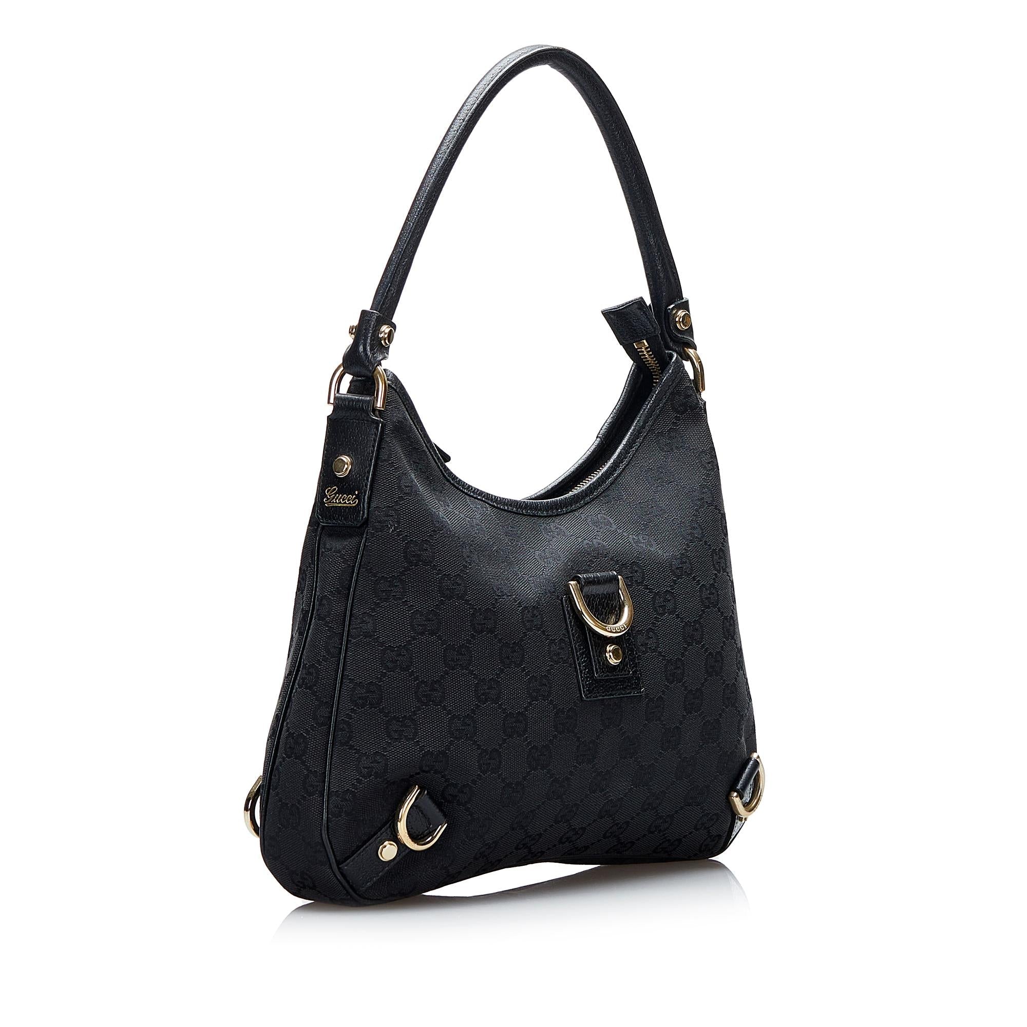 Gucci GG Canvas Abbey D-Ring Shoulder Bag (SHG-scUs6s)