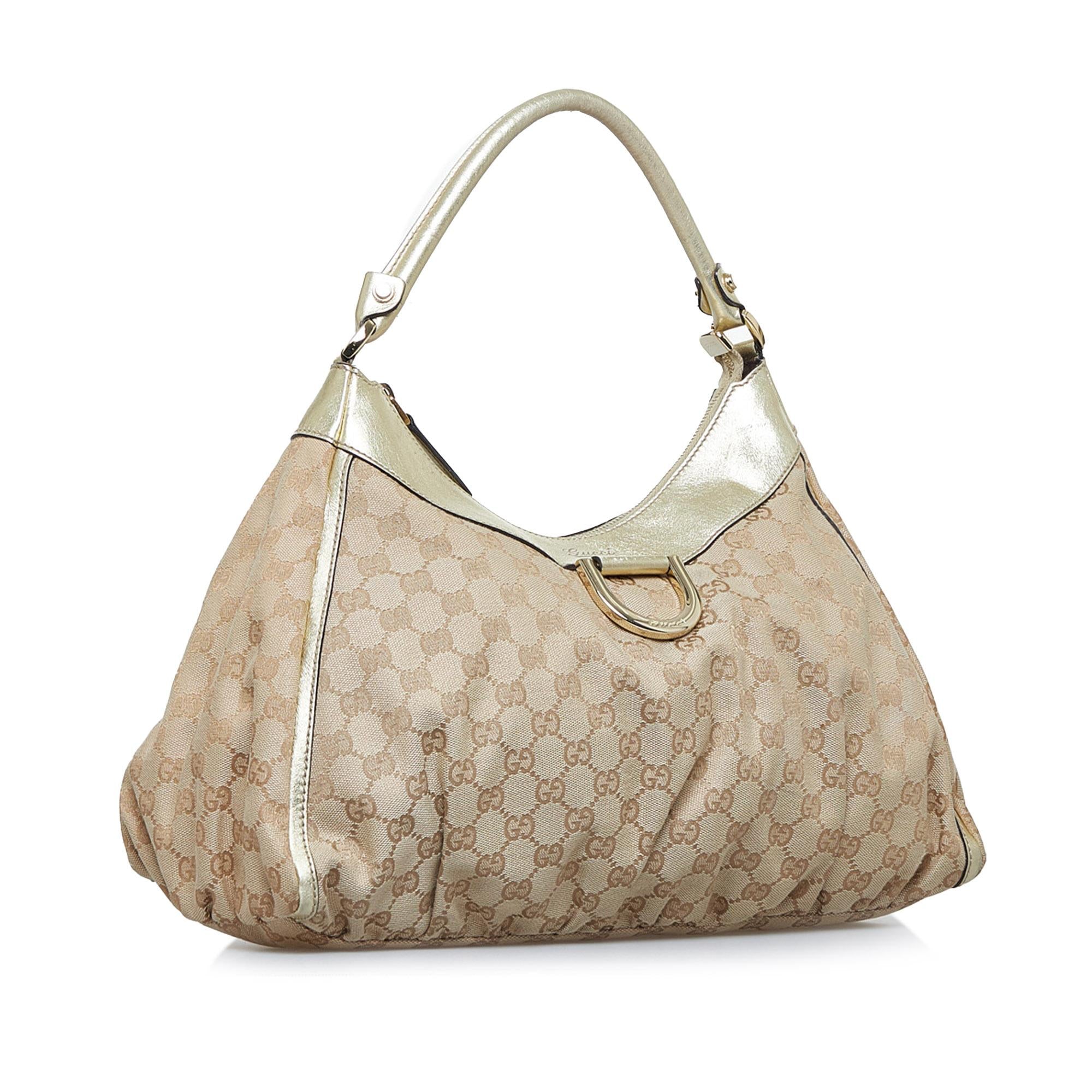 Gucci GG Canvas Abbey D-Ring Shoulder Bag (SHG-iapUN9)