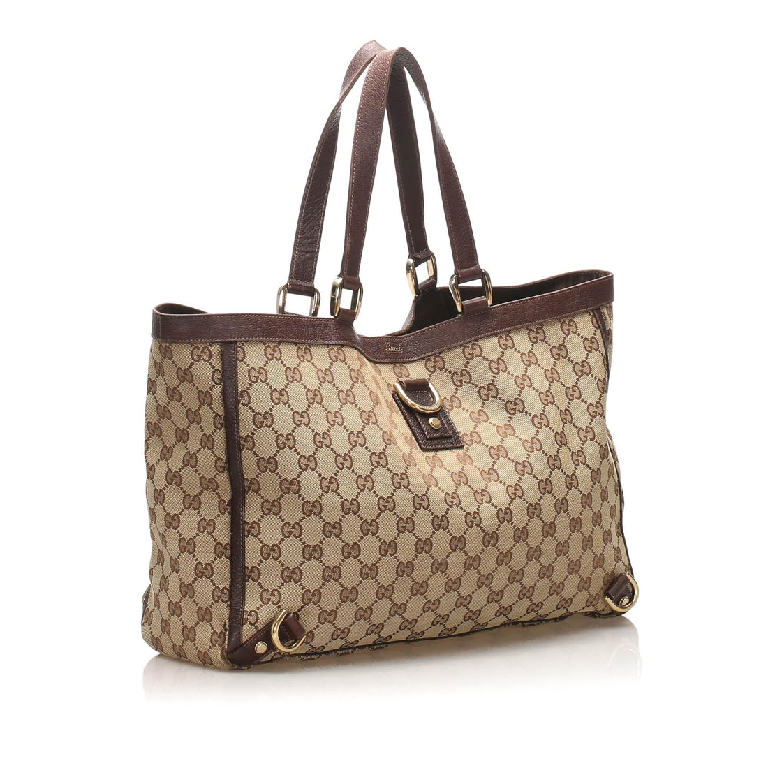 Gucci GG Canvas Abbey D- Ring Tote Bag (SHG-11803)