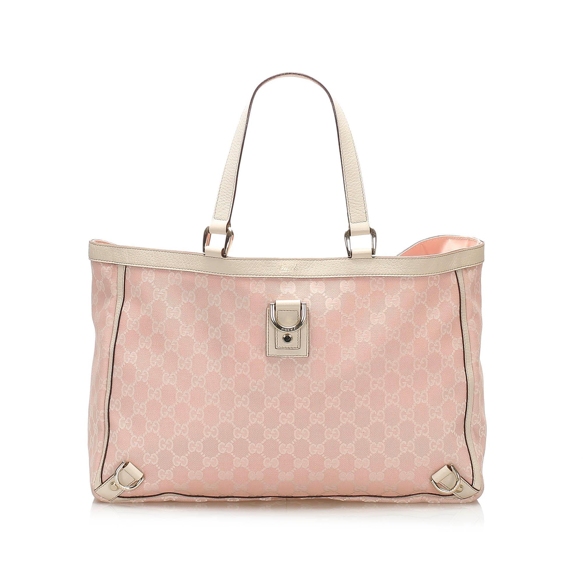 Gucci GG Canvas Abbey D- Ring Tote Bag (SHG-11881)