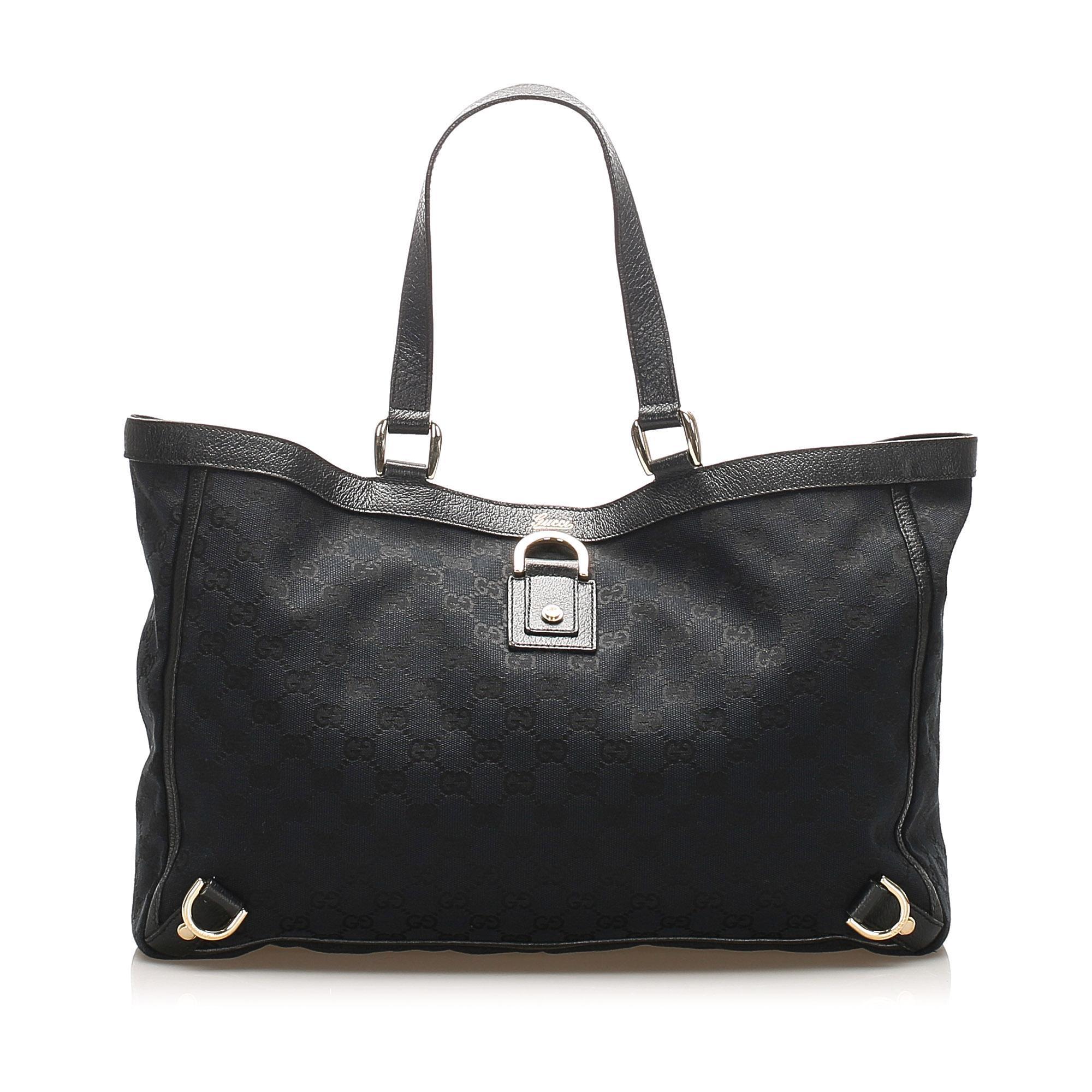 Gucci GG Canvas Abbey D- Ring Tote Bag (SHG-15204)