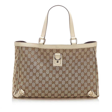 Gucci GG Canvas Abbey D- Ring Tote Bag (SHG-15772)