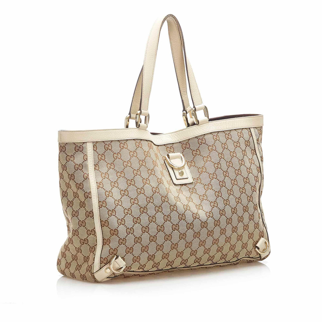 Gucci GG Canvas Abbey D-Ring Tote Bag (SHG-15773)