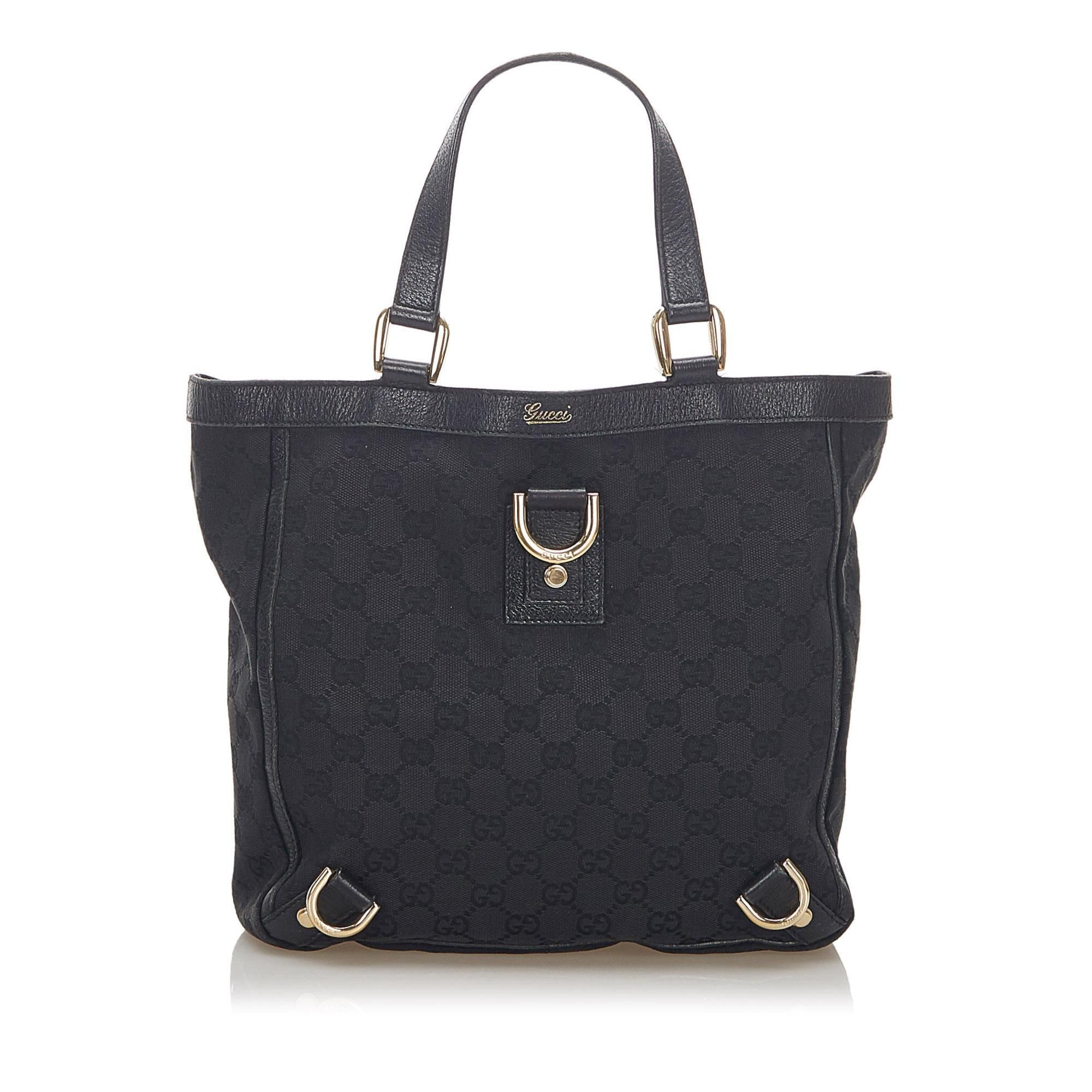 Gucci GG Canvas Abbey D-Ring Tote Bag (SHG-17477)