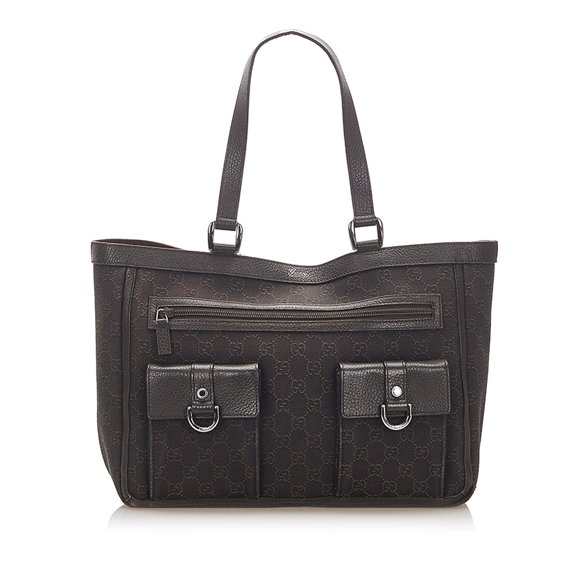 Gucci GG Canvas Abbey D Ring Tote Bag (SHG-17658)