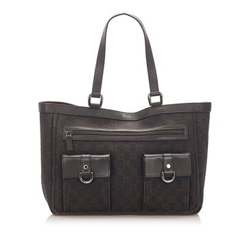 Gucci GG Canvas Abbey D Ring Tote Bag (SHG-17658)