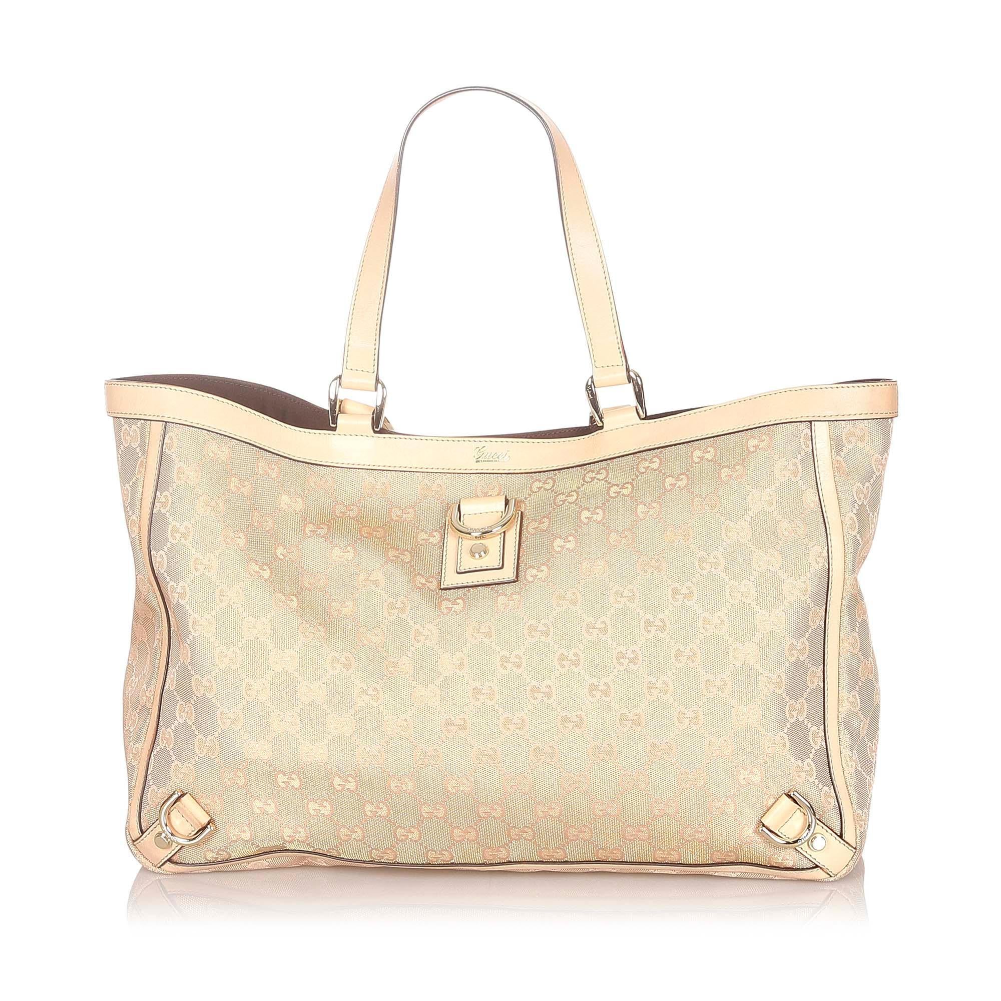 Gucci GG Canvas Abbey D-Ring Tote Bag (SHG-20796)