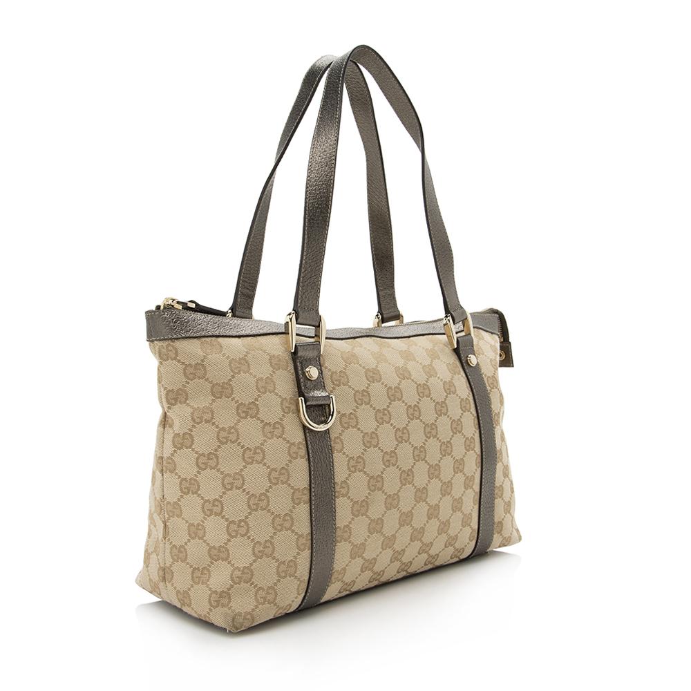 Gucci GG Canvas Abbey Medium Tote (SHF-13989)