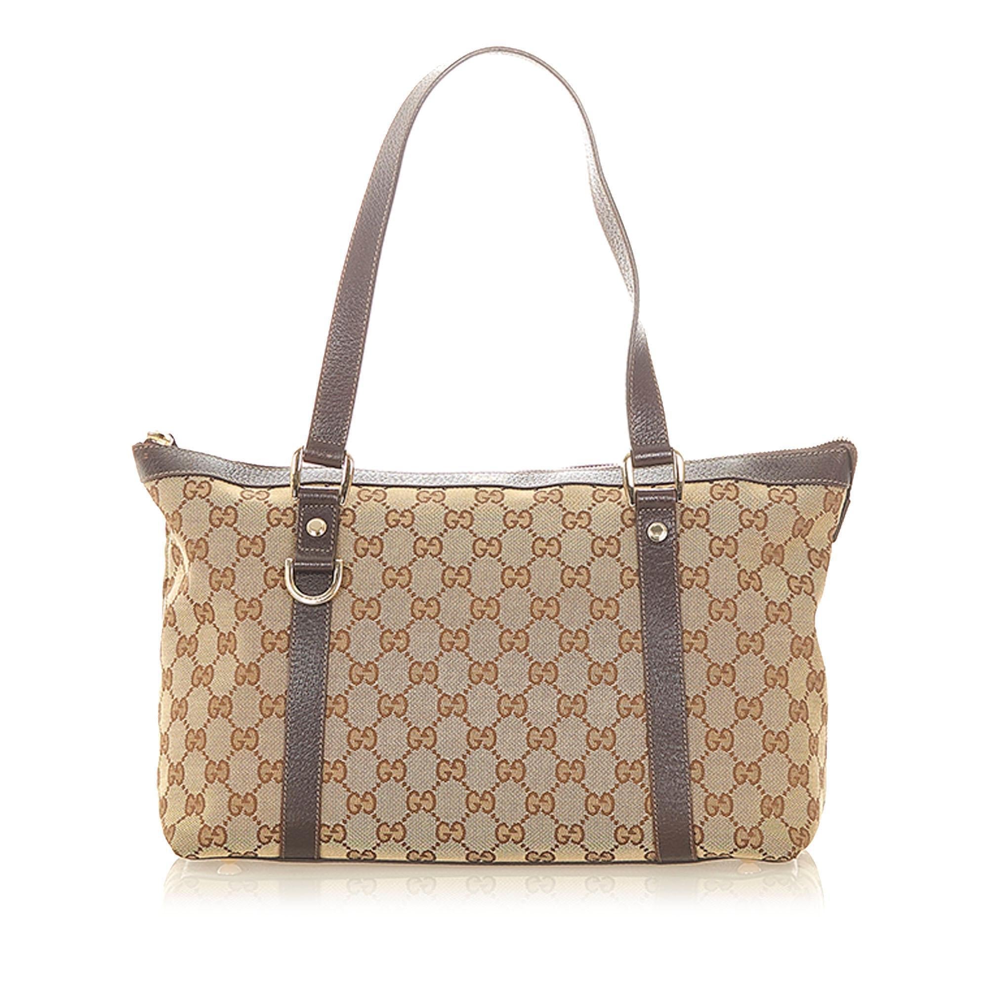 Gucci GG Canvas Abbey Tote Bag (SHG-20420)