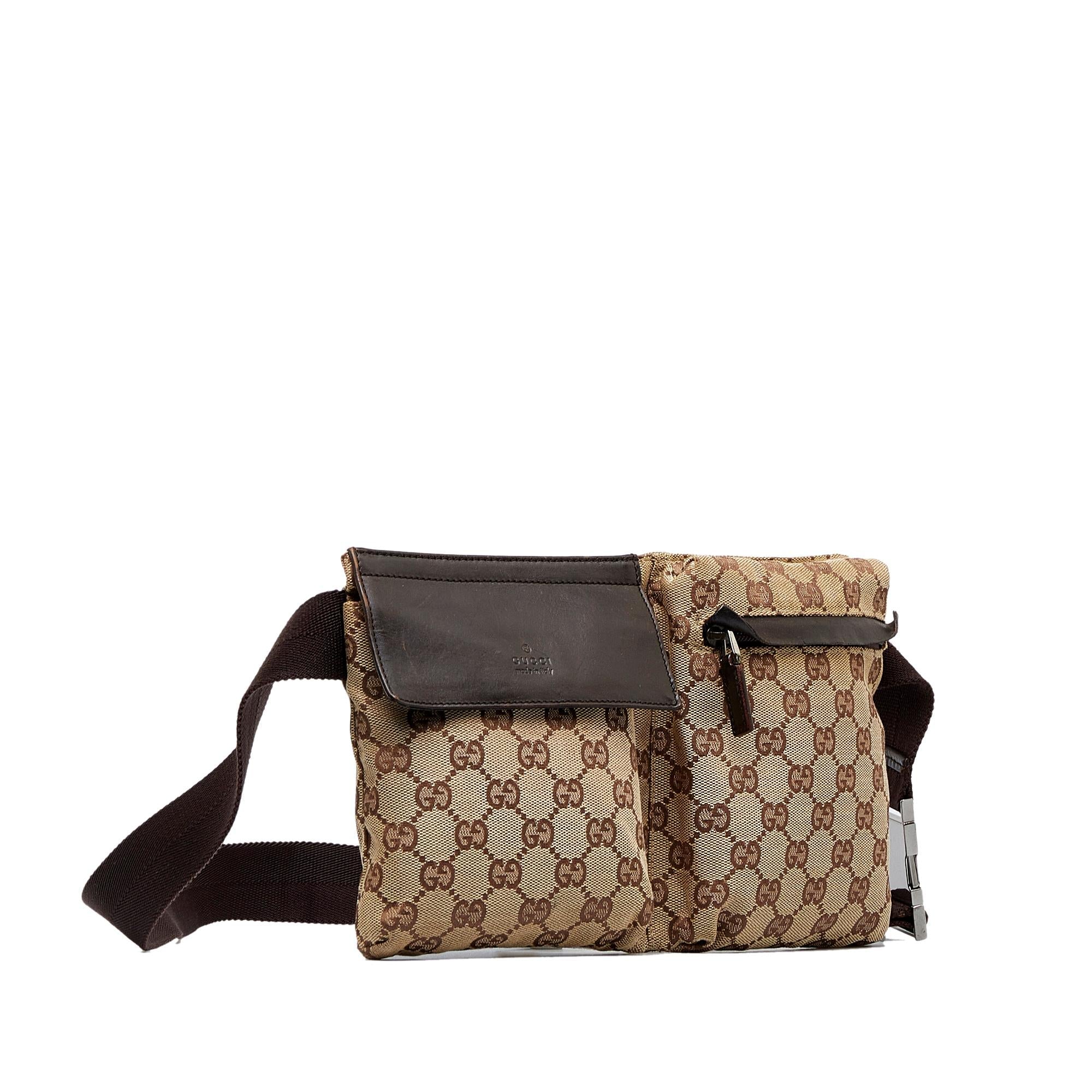 Gucci GG Canvas Belt Bag (SHG-f7z2QI)