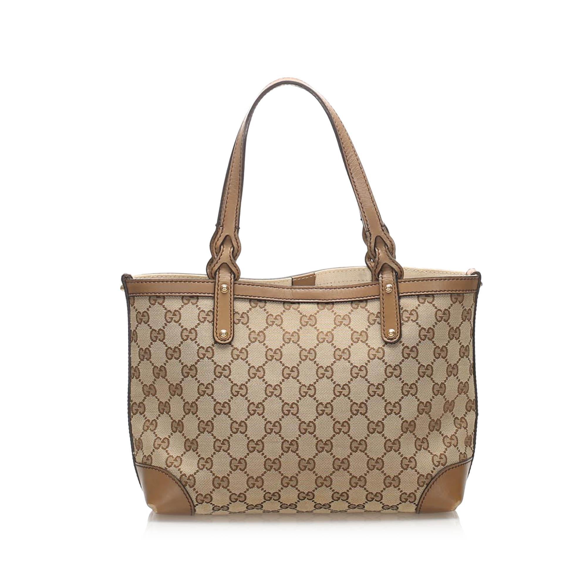 Gucci GG Canvas Craft Tote Bag (SHG-14512)
