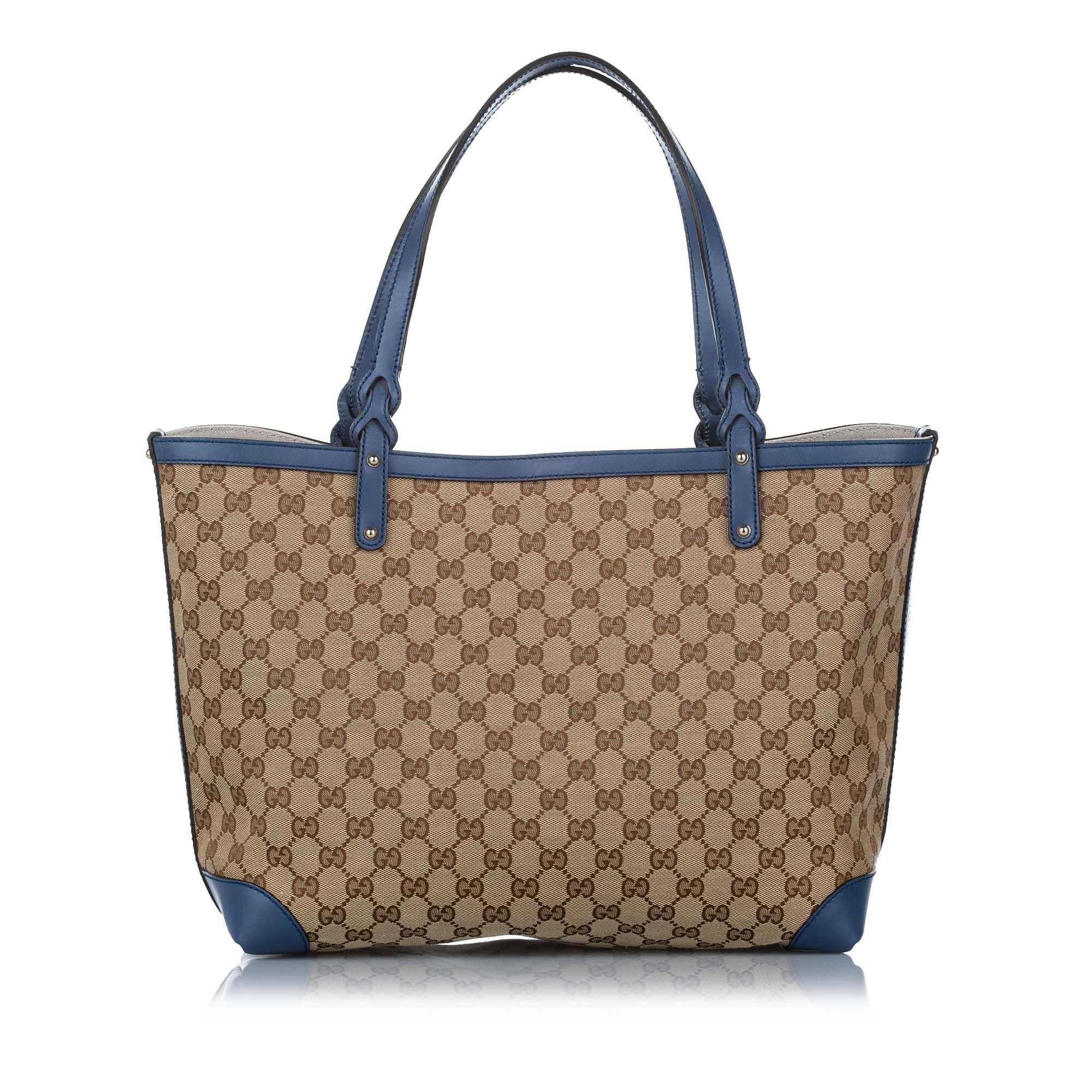 Gucci GG Canvas Craft Tote Bag (SHG-17121)