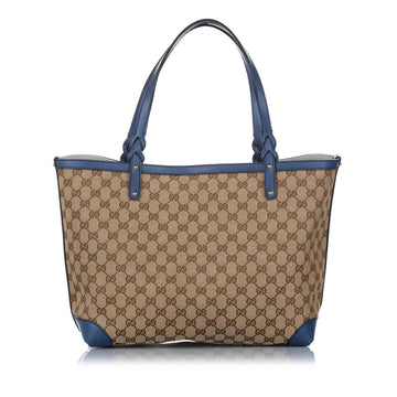 Gucci GG Canvas Craft Tote Bag (SHG-17121)