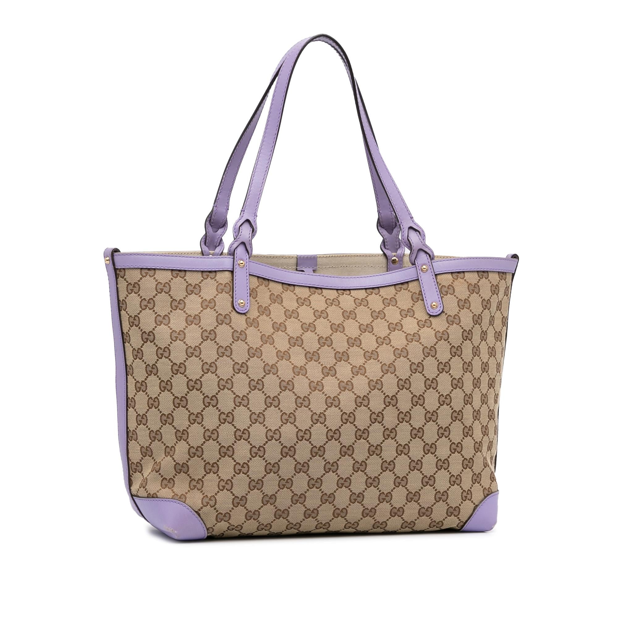 Gucci GG Canvas Craft Tote (SHG-MJEHbV)
