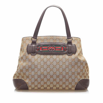 Gucci GG Canvas Dressage Tote  (SHG-16474)