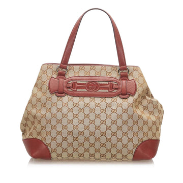 Gucci GG Canvas Dressage Tote Bag (SHG-18067)