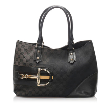 Gucci GG Canvas Hasler Tote (SHG-10051)