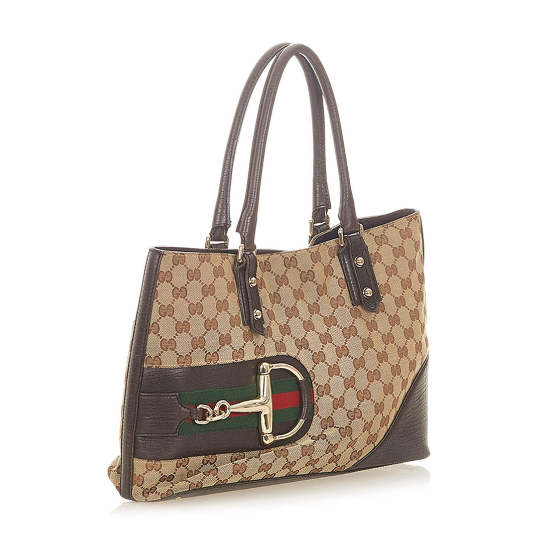 Gucci GG Canvas Hasler Tote Bag (SHG-19027)