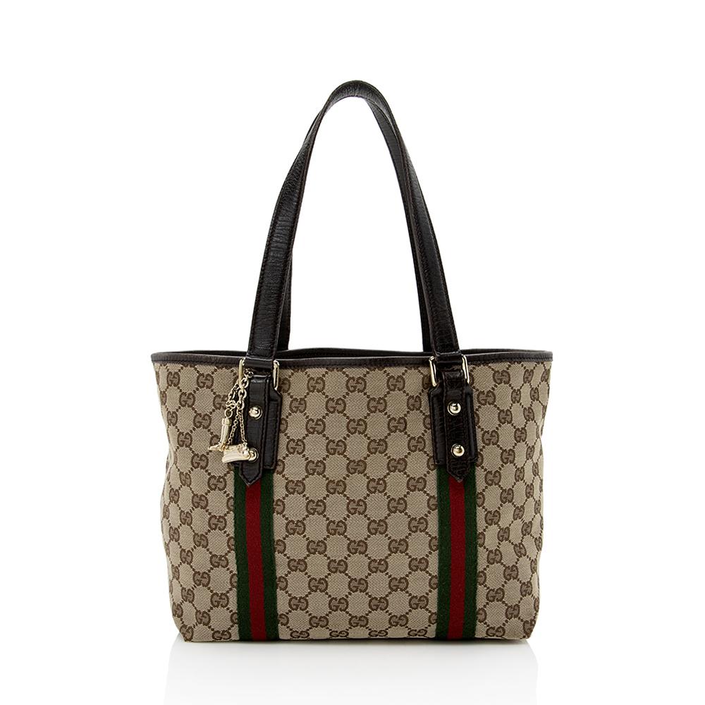 Gucci GG Canvas Jolicoeur Medium Tote (SHF-14576)