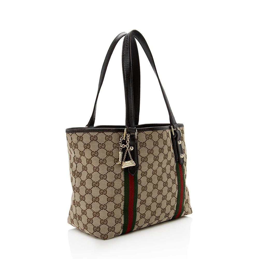 Gucci GG Canvas Jolicoeur Medium Tote (SHF-14576)