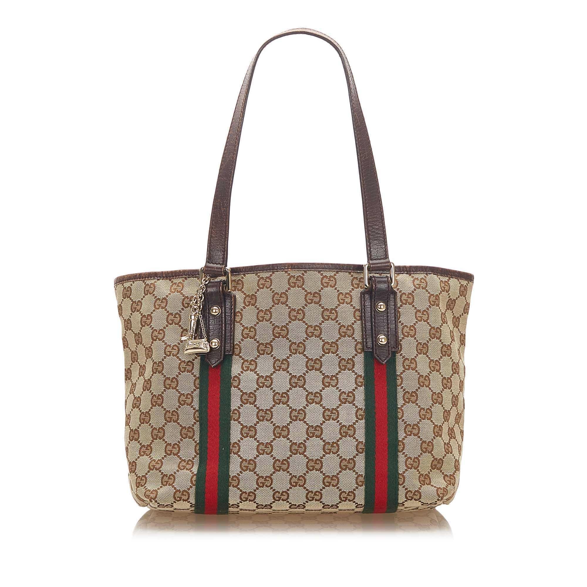 Gucci GG Canvas Jolicoeur Tote Bag (SHG-17775)