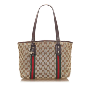 Gucci GG Canvas Jolicoeur Tote Bag (SHG-17775)