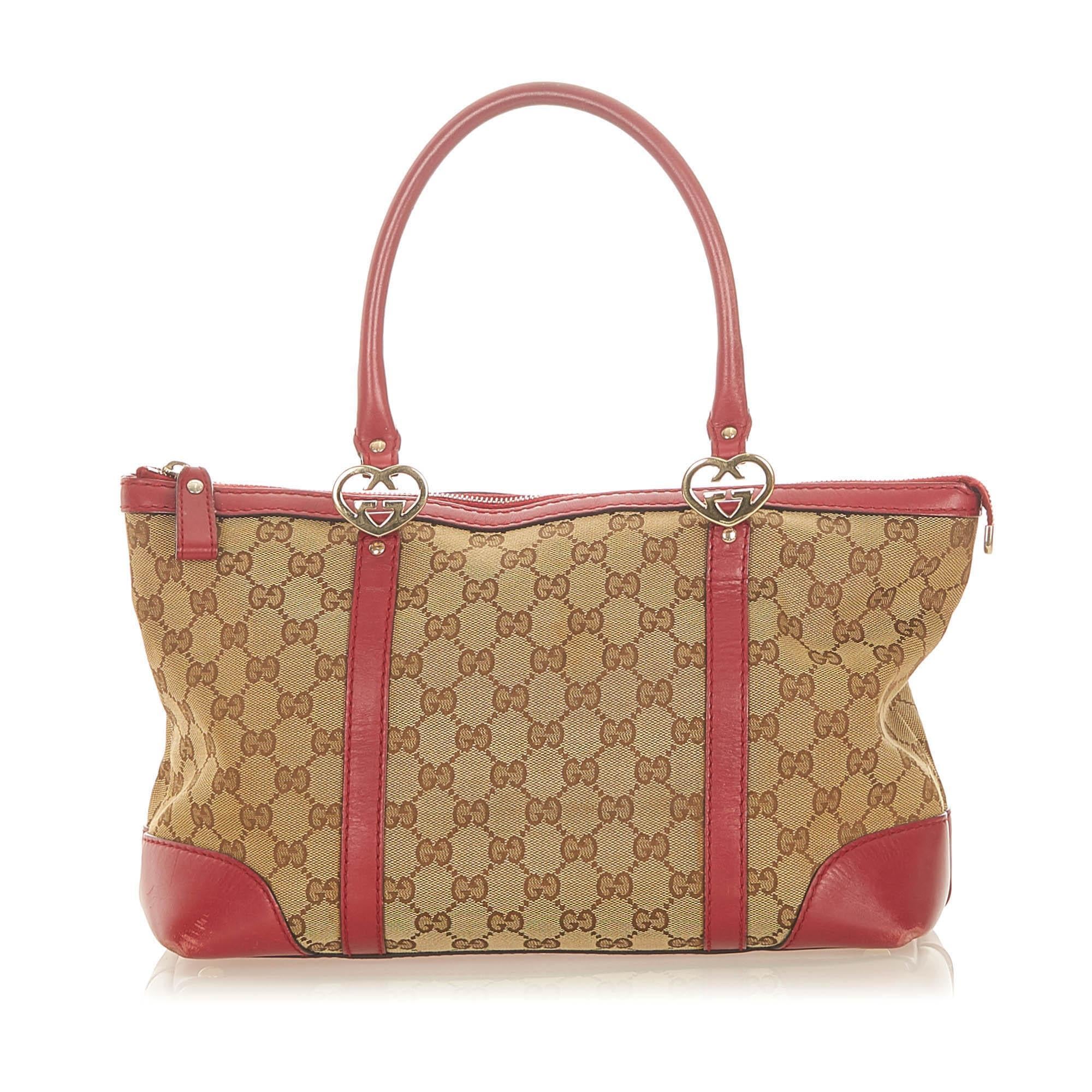 Gucci GG Canvas Lovely Tote Bag (SHG-19806)