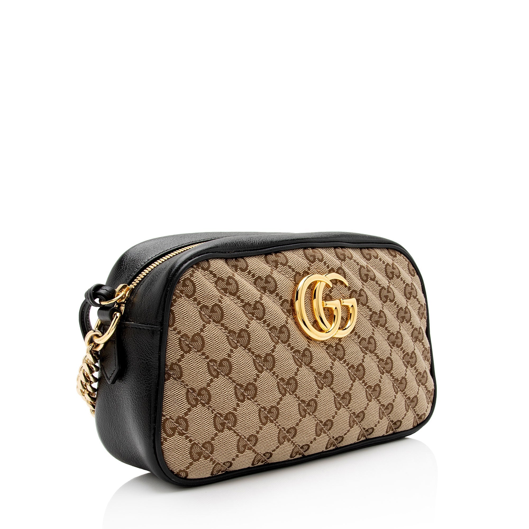 Gucci GG Canvas Marmont Small Shoulder Bag (SHF-WOBoDJ)