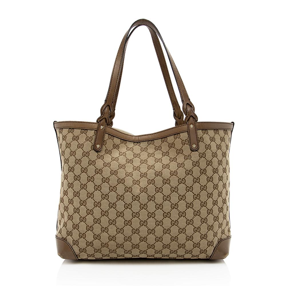 Gucci GG Canvas Medium Craft Tote (SHF-13825)