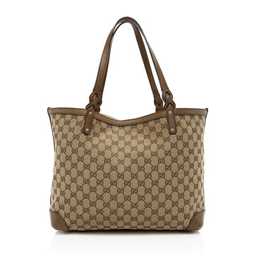 Gucci GG Canvas Medium Craft Tote (SHF-13825)