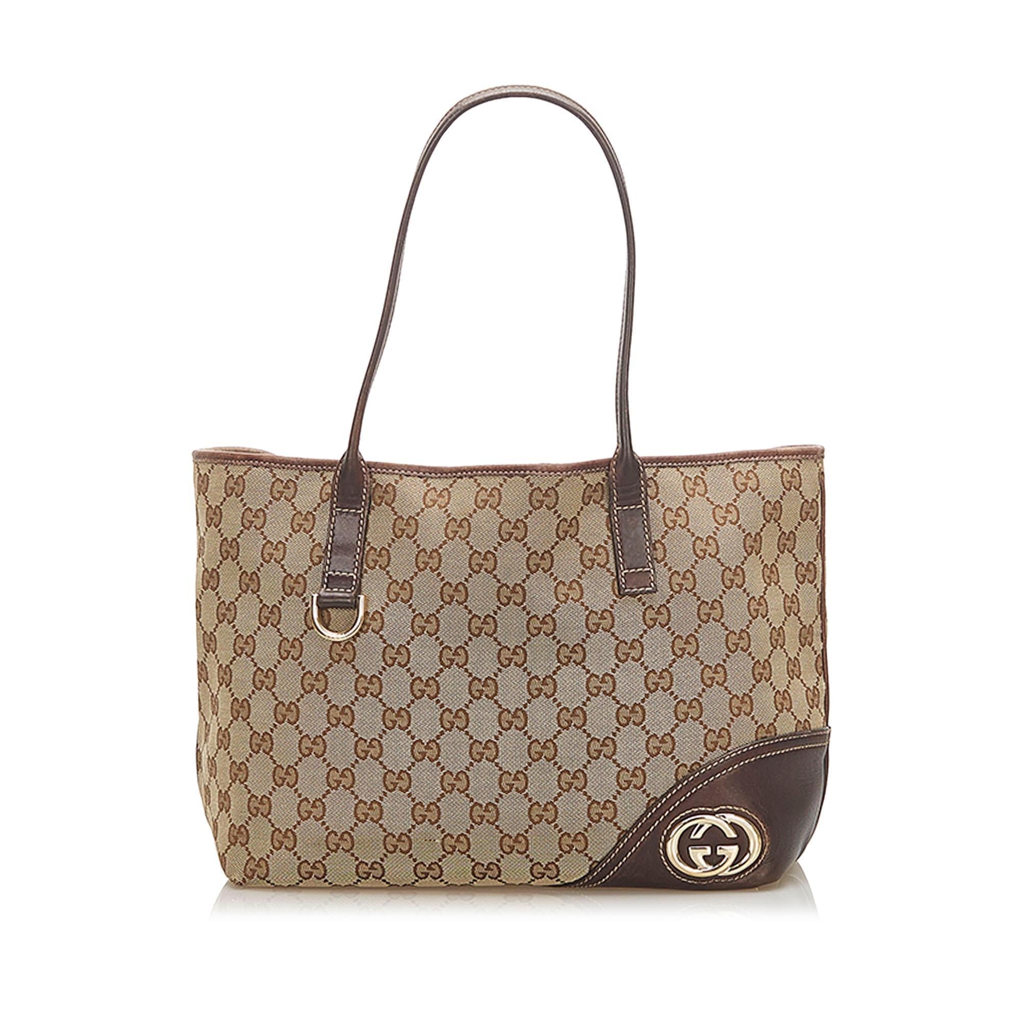 Gucci GG Canvas New Britt Tote Bag (SHG-18421)