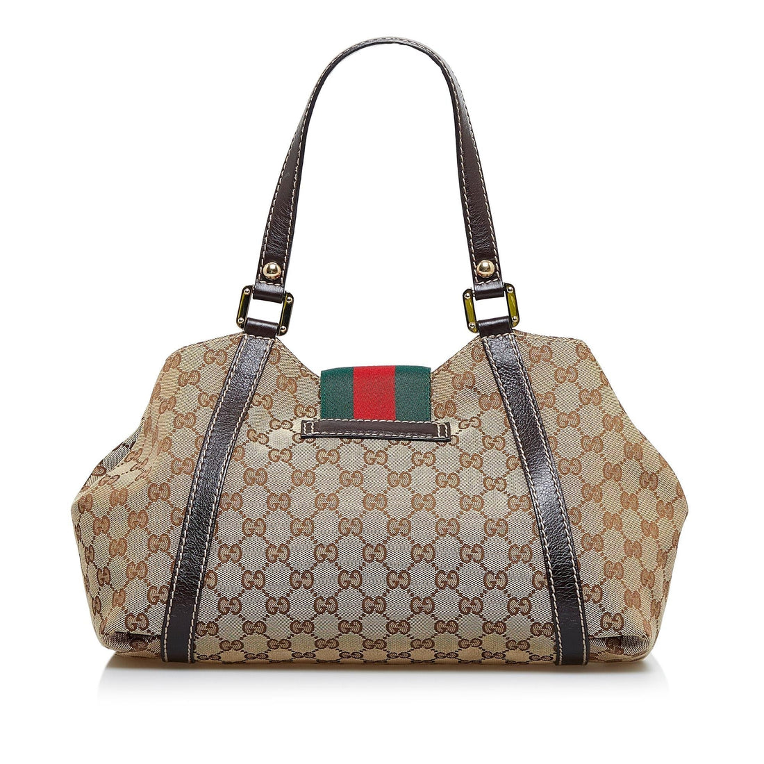 Gucci GG Canvas New Ladies Web Tote (SHG-nXYCc6)