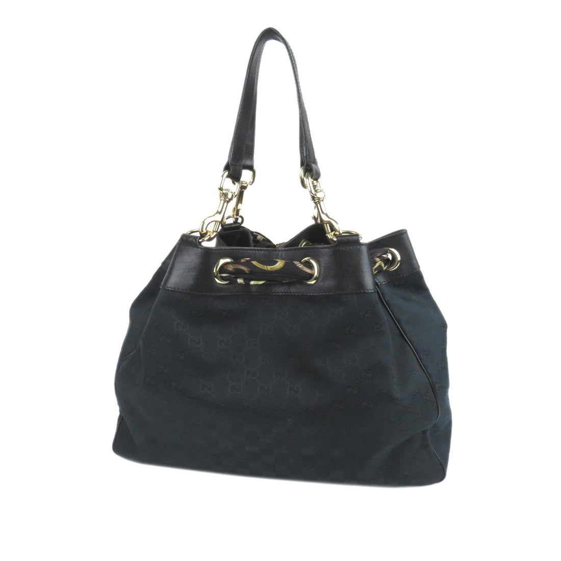 Gucci GG Canvas Positano Scarf Tote (SHG-10070)