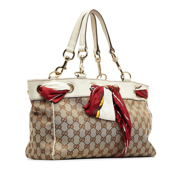 Gucci GG Canvas Positano Tote Bag (SHG-1keonk)