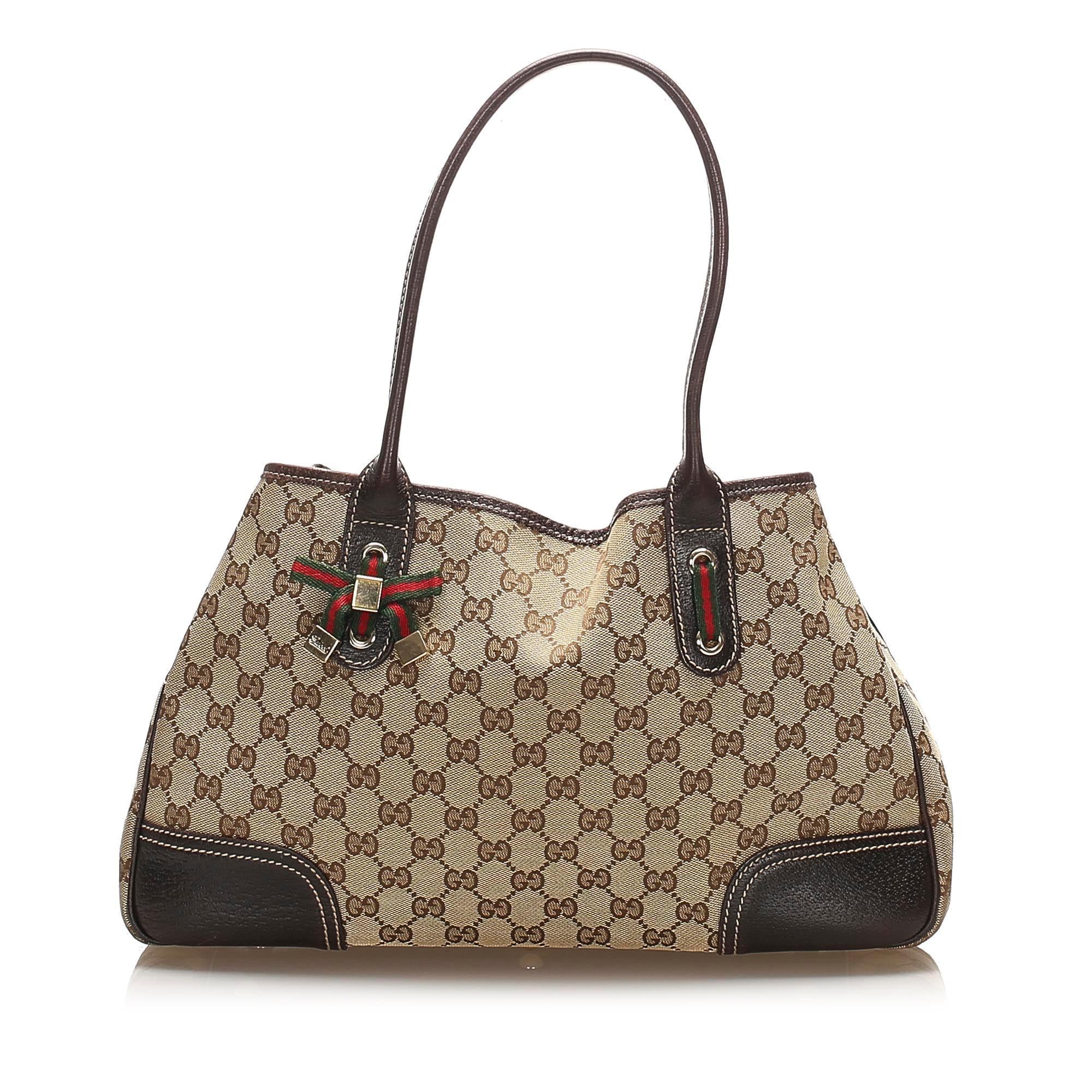Gucci GG Canvas Princy Tote Bag (SHG-14303)