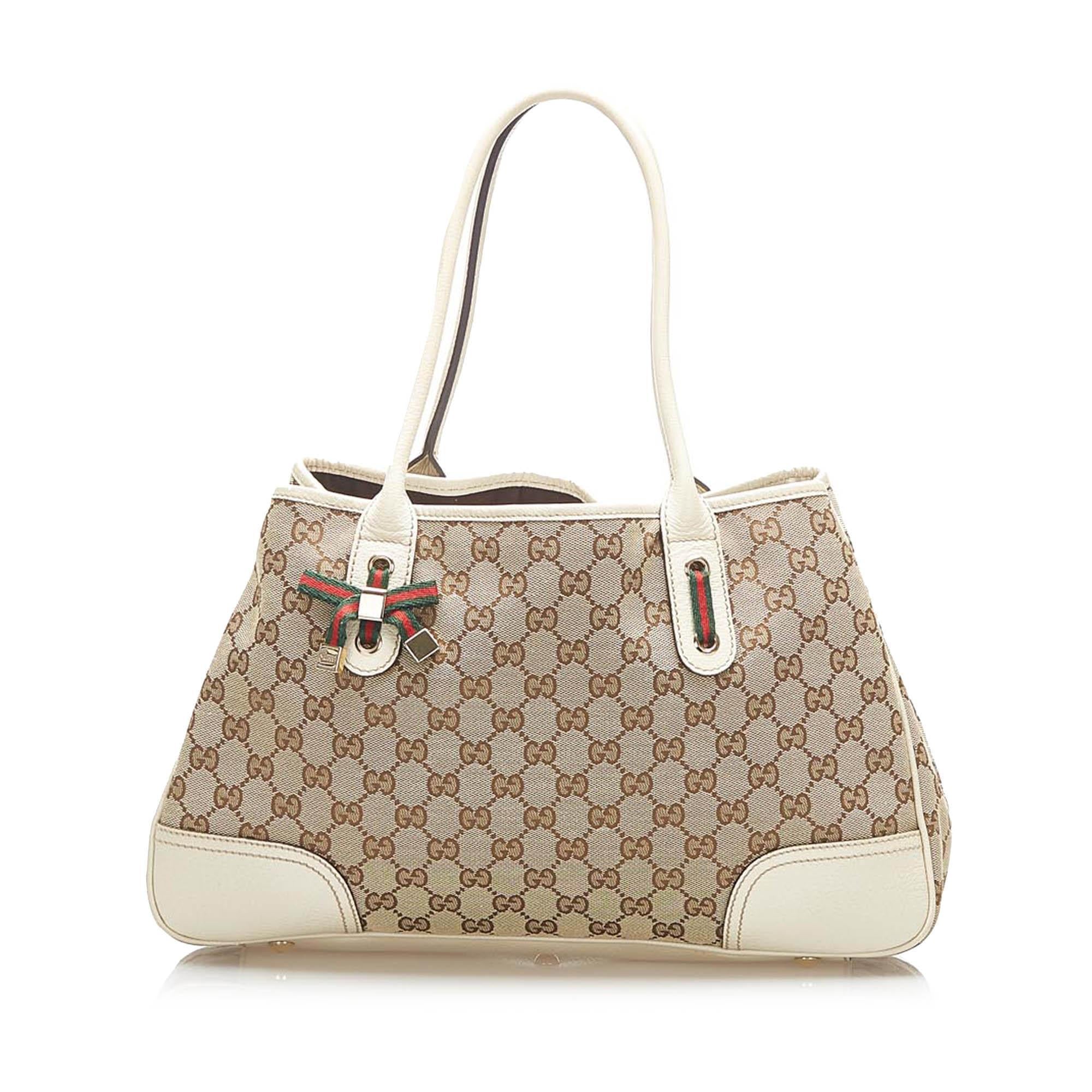 Gucci GG Canvas Princy Tote Bag (SHG-17185)
