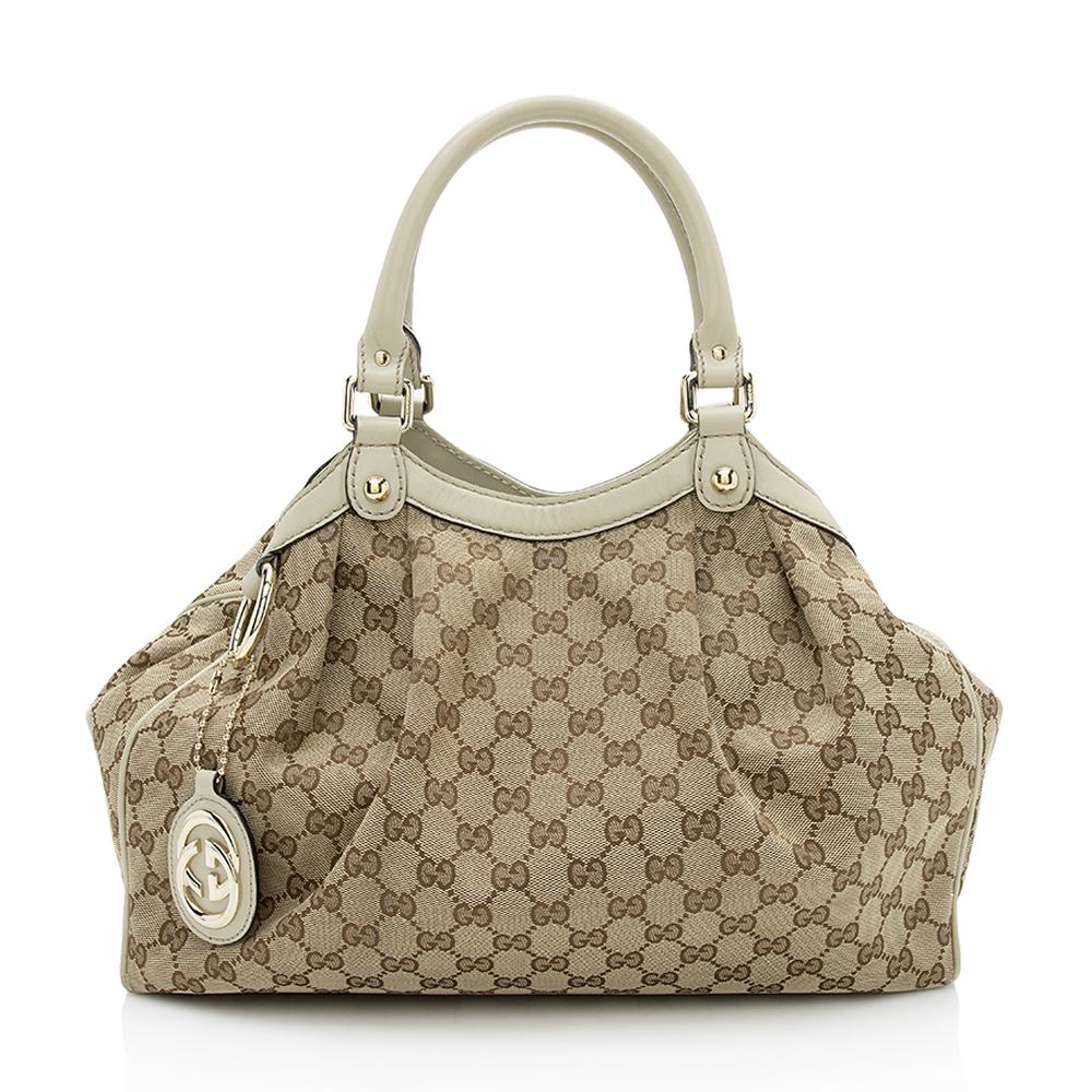 Gucci GG Canvas Sukey Medium Tote (SHF-12236)