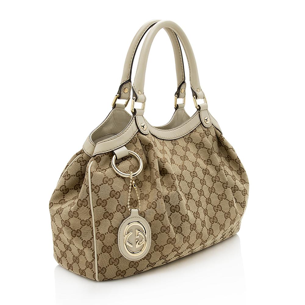Gucci GG Canvas Sukey Medium Tote (SHF-12411)
