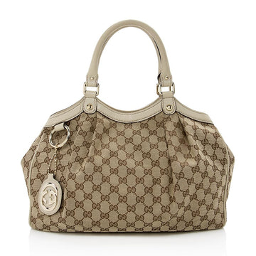 Gucci GG Canvas Sukey Medium Tote (SHF-13827)
