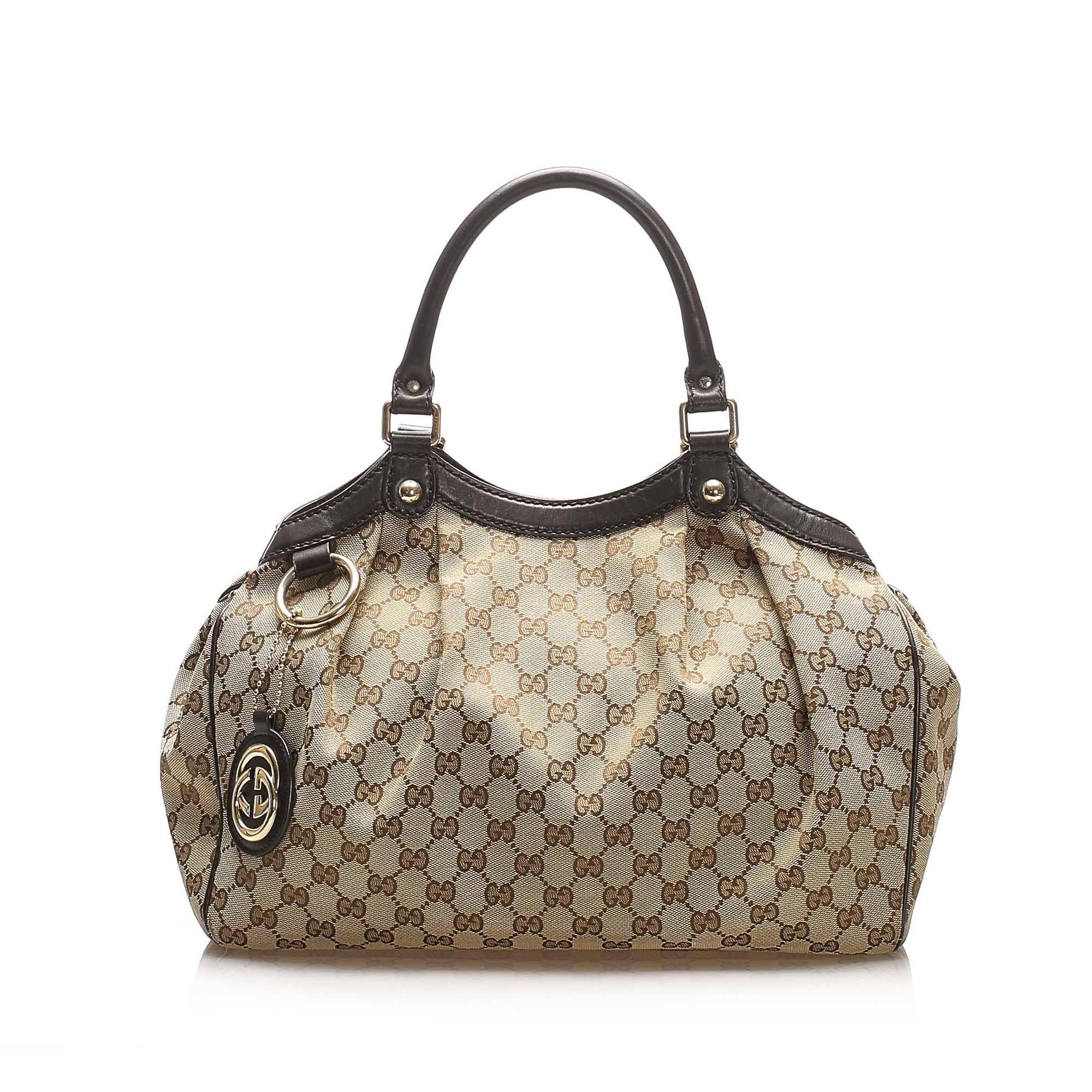 Gucci GG Canvas Sukey Tote Bag (SHG-15407)