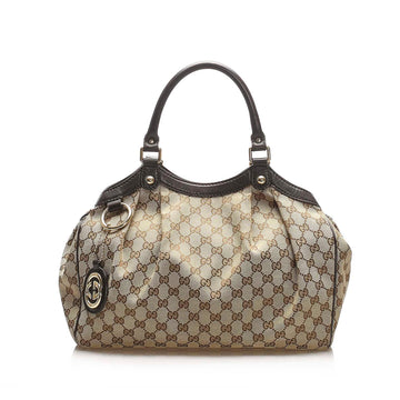 Gucci GG Canvas Sukey Tote Bag (SHG-15407)