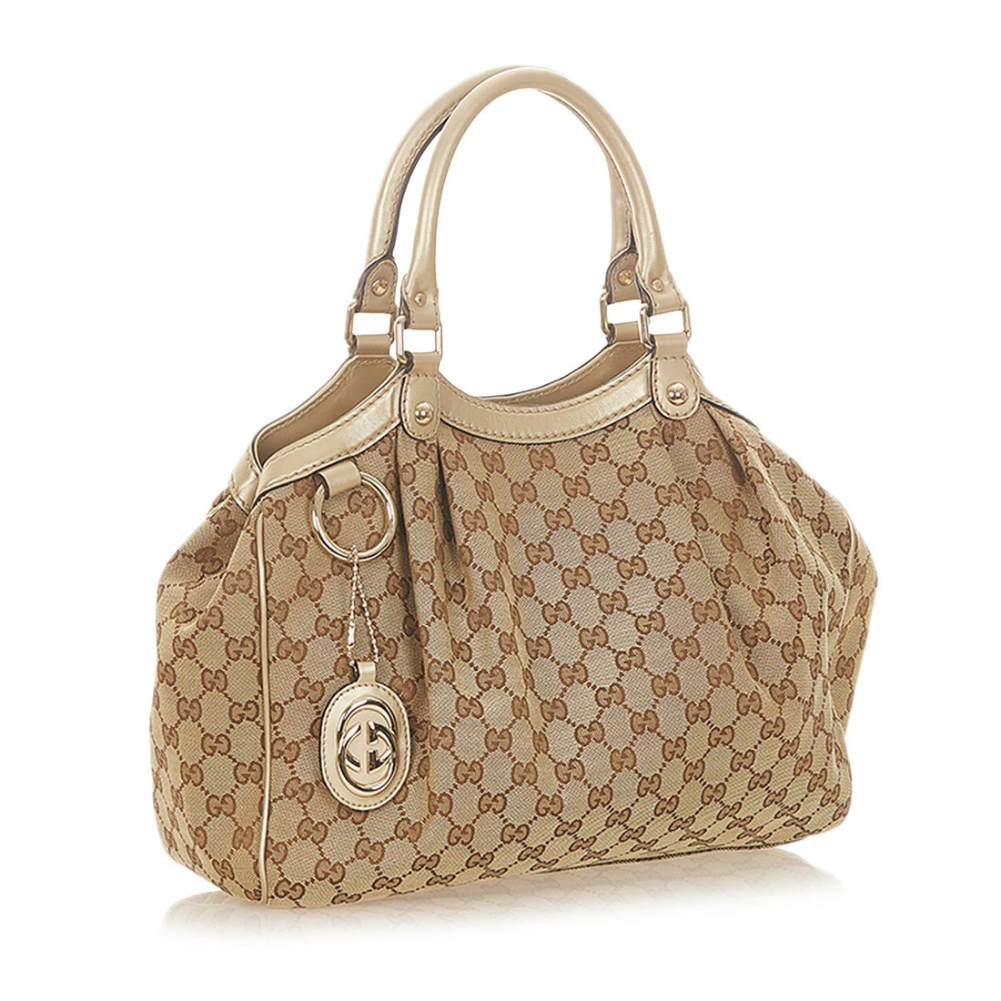 Gucci GG Canvas Sukey Tote Bag (SHG-19995)